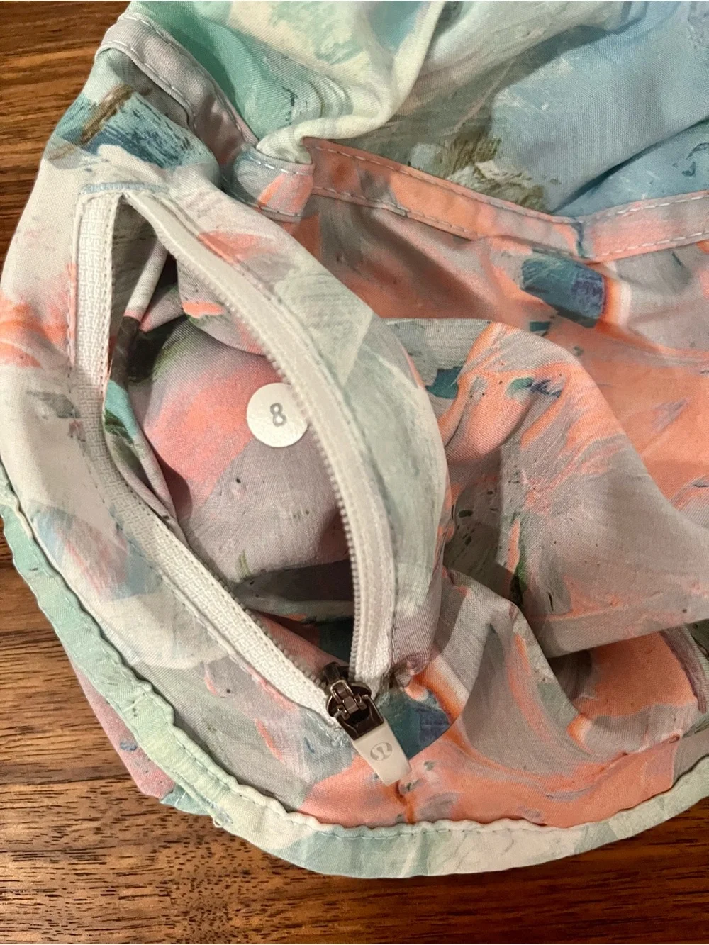 lululemon athletica Shorts Blushed Illusion Multi White Size 8